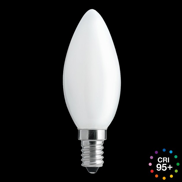 Kronljus opal E14 4,5W 2700K 3-steg dimbar minne